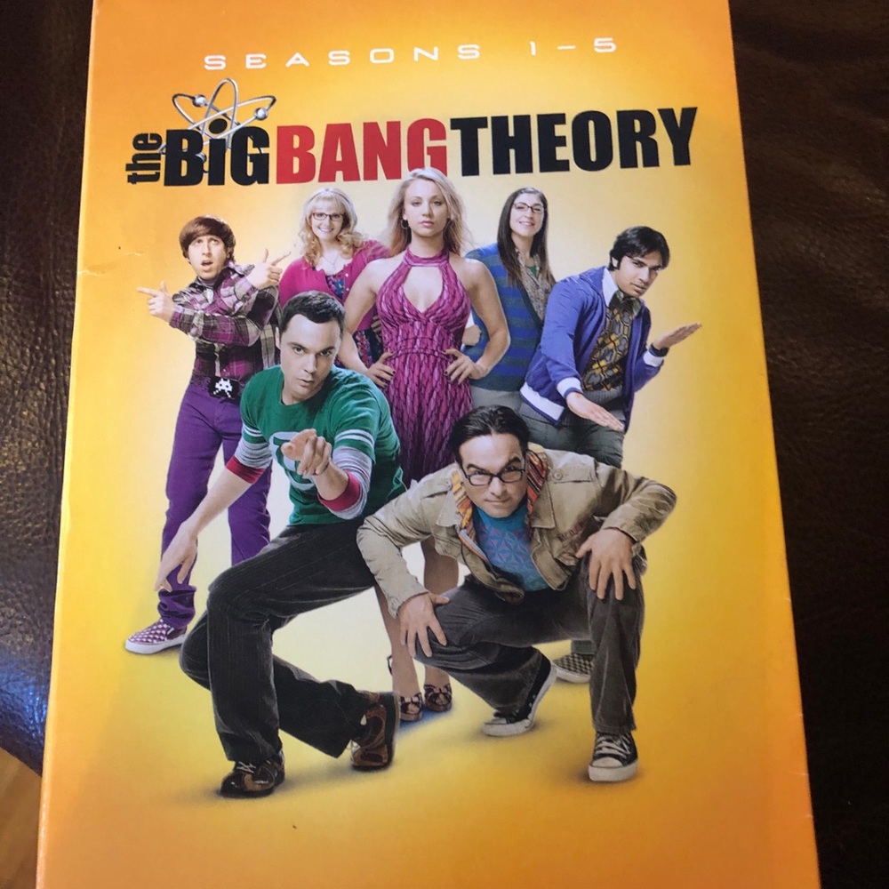 The Big Bang Theory DVDs Seasons 1-5.